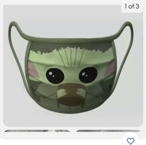 2 Disney Baby Yoda Face Mask